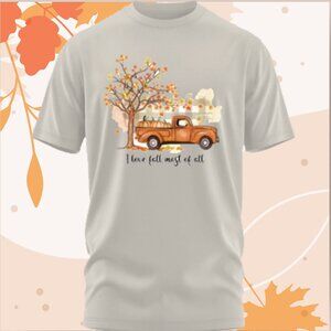 NEW Comfort Colors Small Fall Shirt "I love fall most of all"